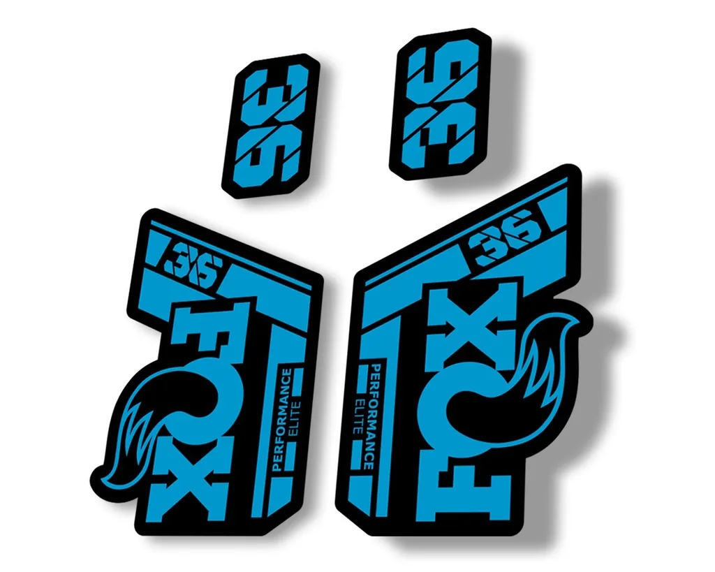 FOX 36 Performance Elite 2021 Forks Suspension Factory Decal Sticker Blue