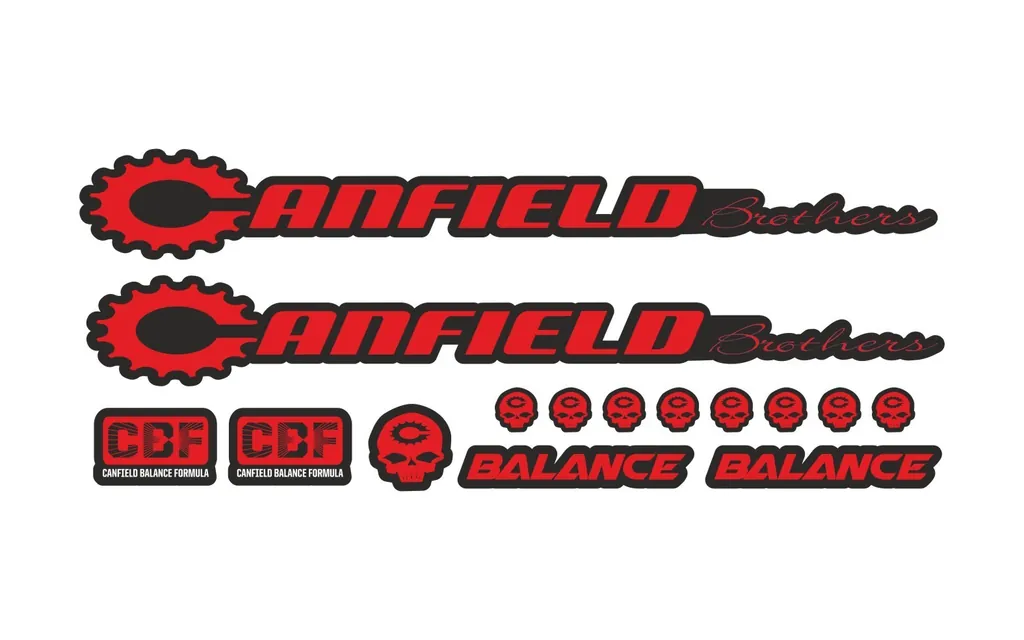 Bicycle Vinyl Stickers Custom Compatible with Canfield Balance 2016 Red