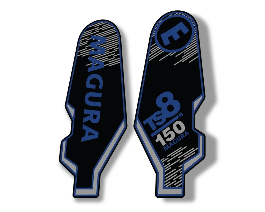 MAGURA TS8 R 150 2013 Suspension Decal Kit Sticker Adhesive Aufkleber Dark Blue