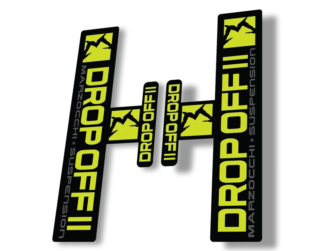 Marzocchi Drop Off II 2 2006 Fork Suspension Sticker Decal Kit Lime Green