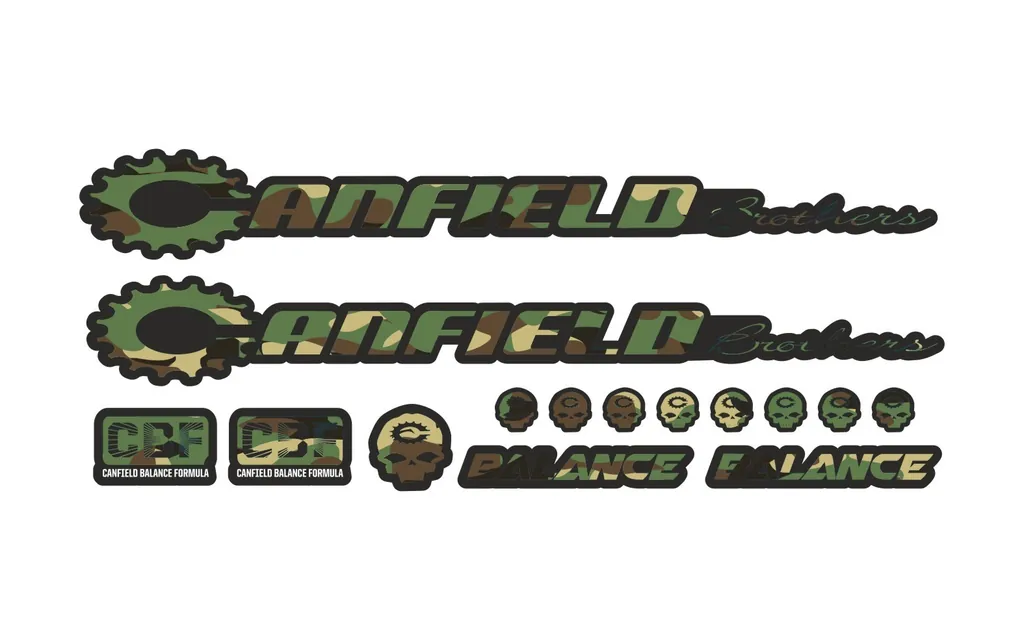 Bicycle Vinyl Frame Stickers Custom Compatible with Canfield Balance 2016 Camo