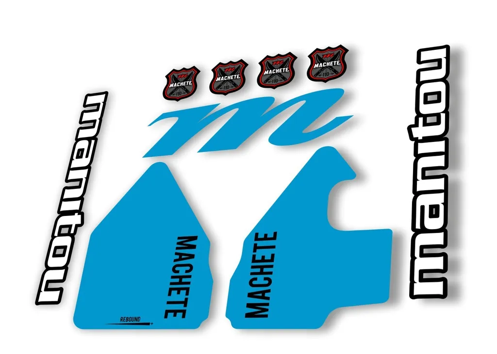 Manitou Machhete 110 Comp 2020 Fork Suspension Decal Kit Sticker Set Blue