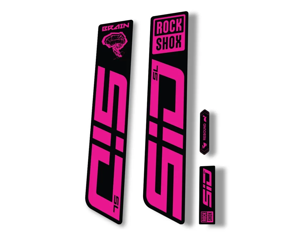 Rock Shox SID SL Brain 2021 Mountain Bike Cycling Decal Sticker Adhesive Pink
