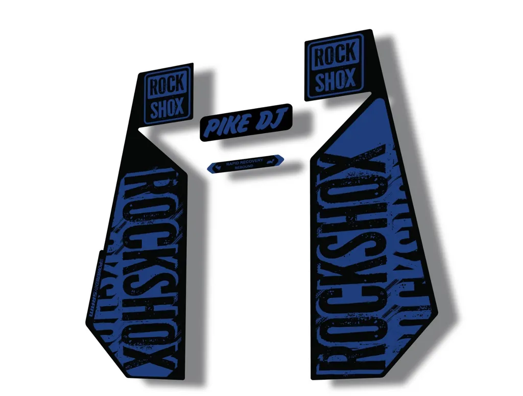 Rock Shox PIKE DJ 2017 Fork Decal Mountain Bike Cycling Sticker Dark Blue