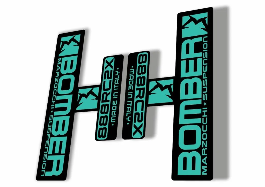 Marzocchi Bomber 888 RC2X 2006 Fork Suspension Sticker Decal Kit Adhesiv Dolphin