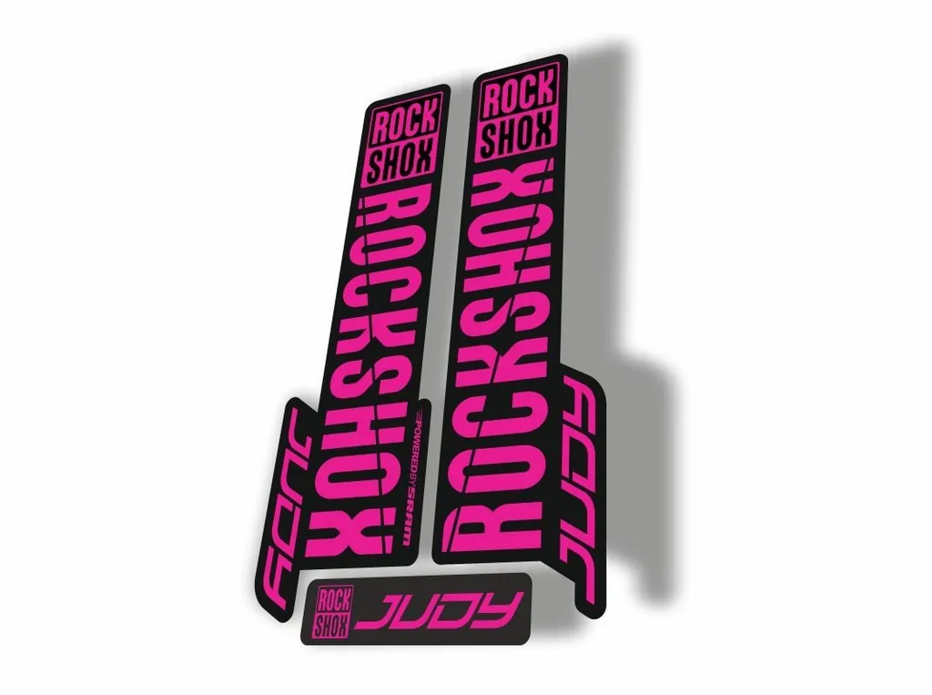 Rock Shox JUDY 2018 Fork Decal Mountain Bike Cycling Sticker Adhesive Pink