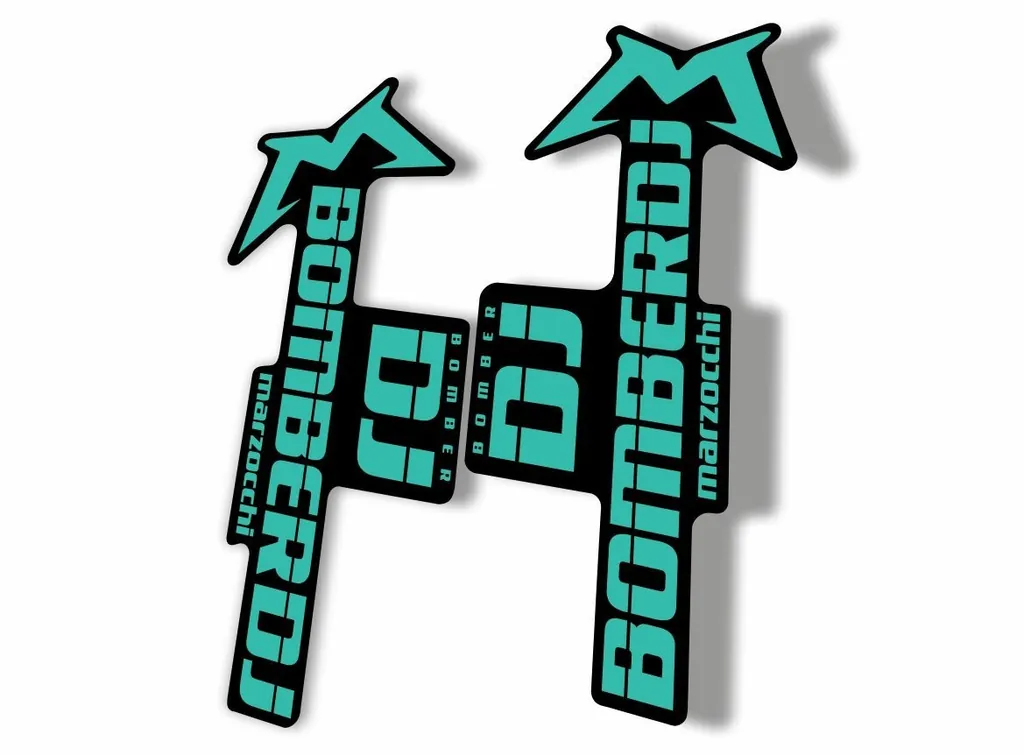 Marzocchi Bomber DJ 2020 Fork Suspension Sticker Decal Kit Adhesive Dolphin