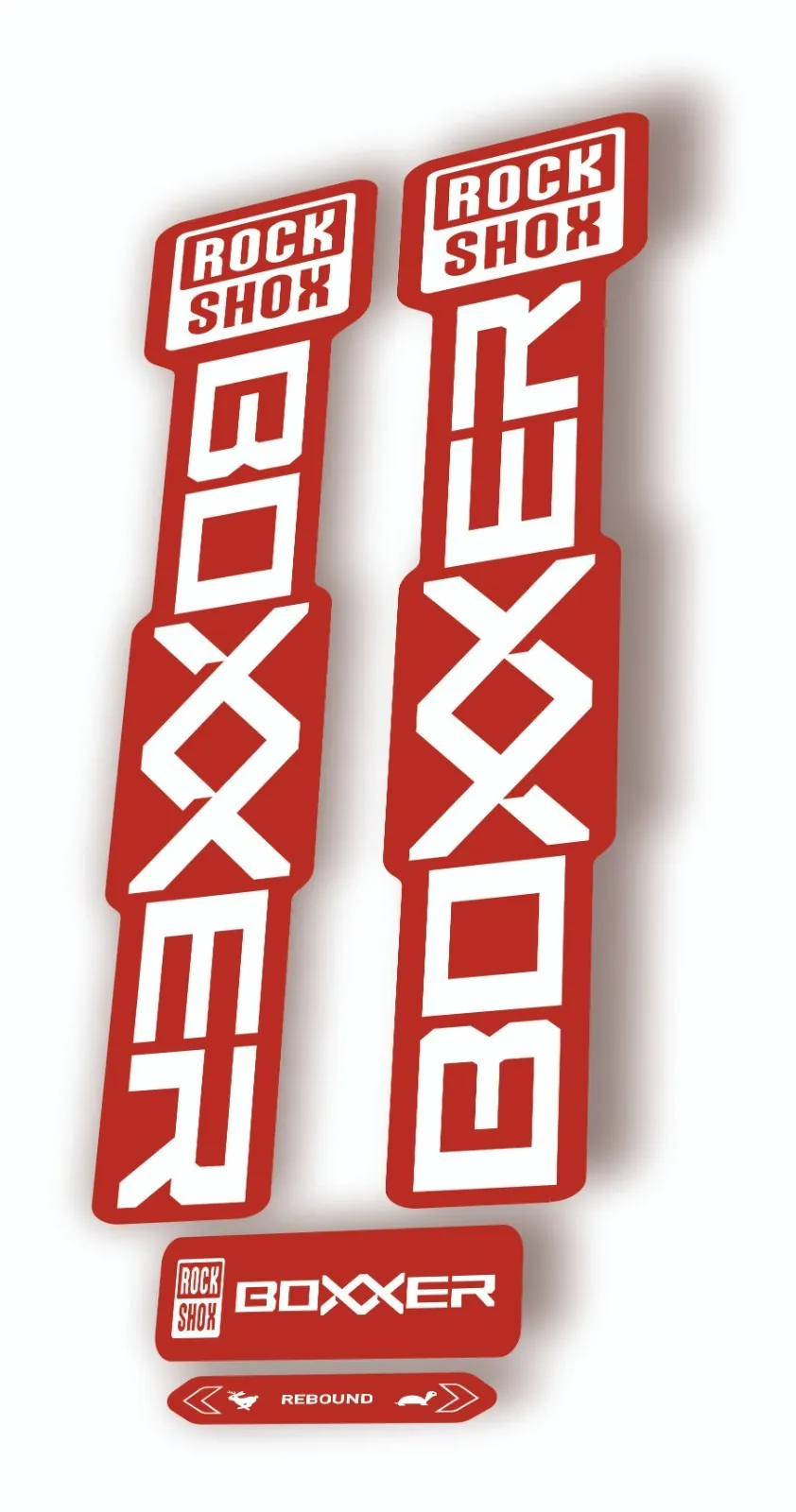 Rock Shox BOXXER 2024 ULTIMATE Mountain Bike Cycling Decal Adhesive Red #1