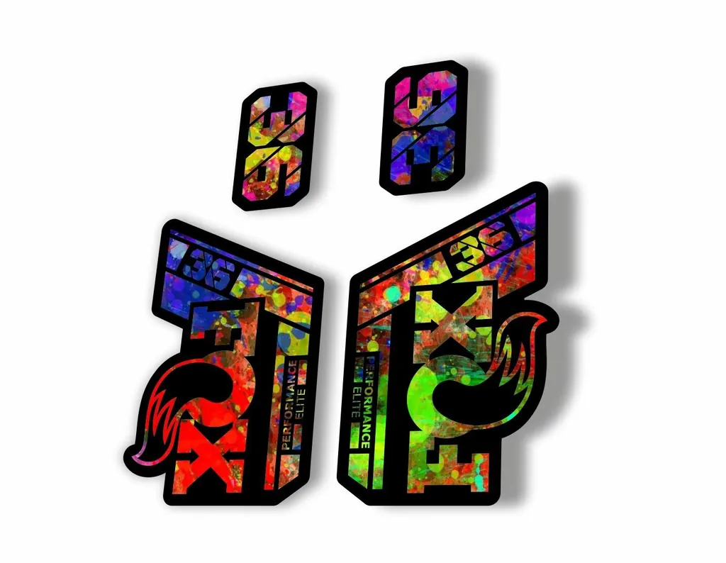 FOX 36 Performance Elite 2021 Forks Suspension Factory Decal Sticker Oil Slick
