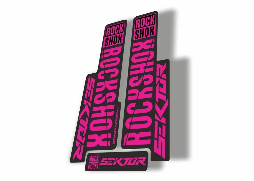 Rock Shox SEKTOR 2018 Fork Decal Mountain Bike Cycling Sticker Adhesive Pink