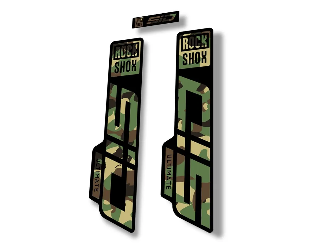 Rock Shox SID 2021 ULTIMATE Fork Decal Mountain Bike Cycling Sticker Camo