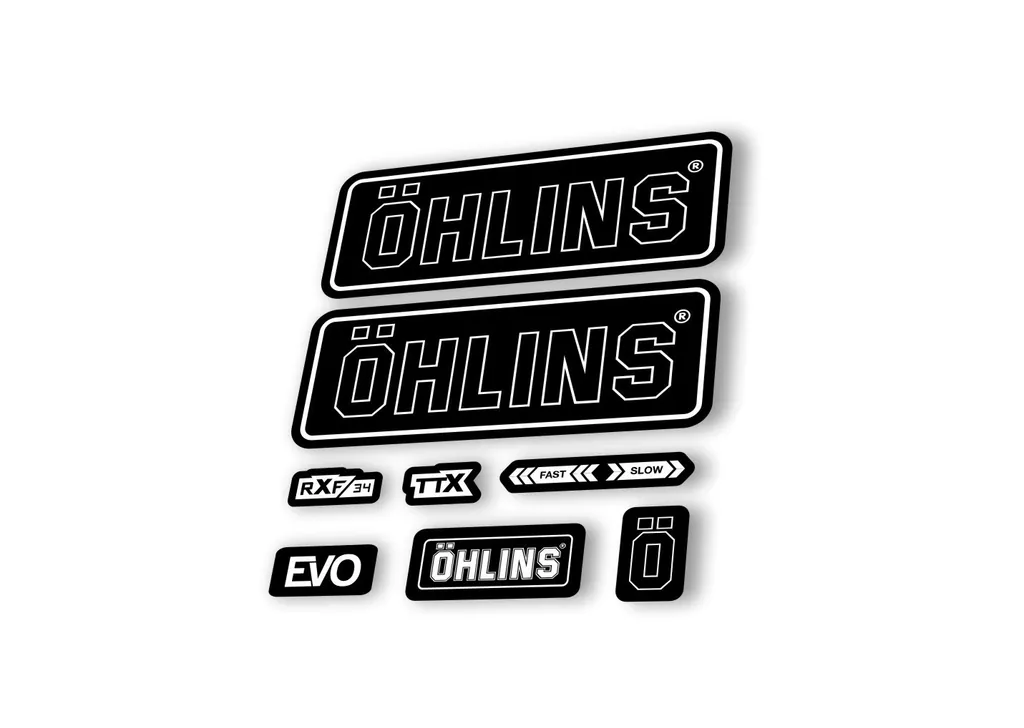 Ohlins RXF34 EVO 2018 Rear Shock Decal Mountain Bike Cycling Sticker Black