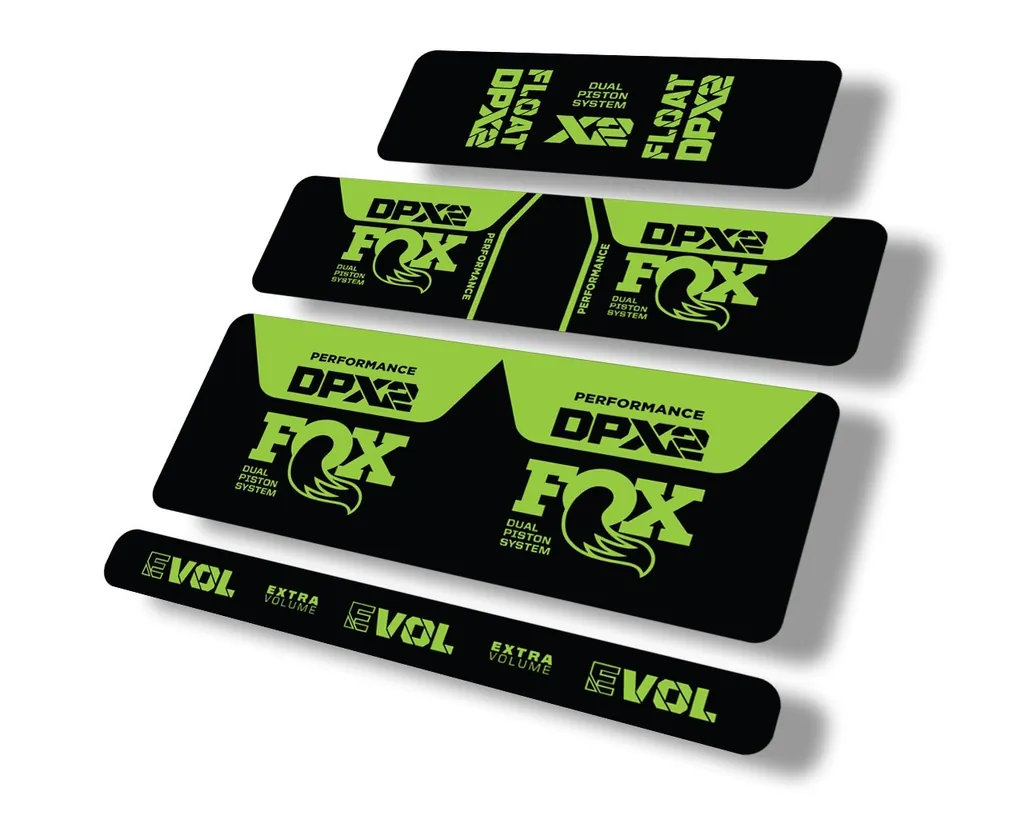 FOX Float DPX2 2021 Performance Rear Shock Suspension Sticker Decal Green