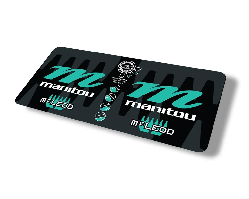 Manitou Mcleod 2015 Rear Shock Suspension Factory Sticker Decal Dolphin