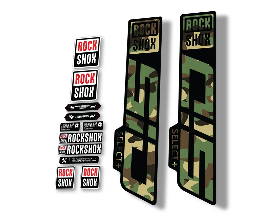 Rock Shox SID 2021 Select + (Plus) Mountain Bike Cycling Decal Sticker Camo