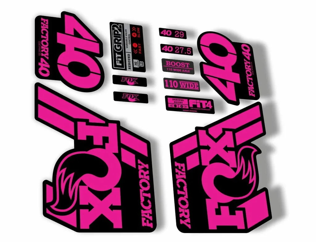 FOX 40 Float 2018-19 Forks Suspension Factory Decals Sticker Adhesive Pink