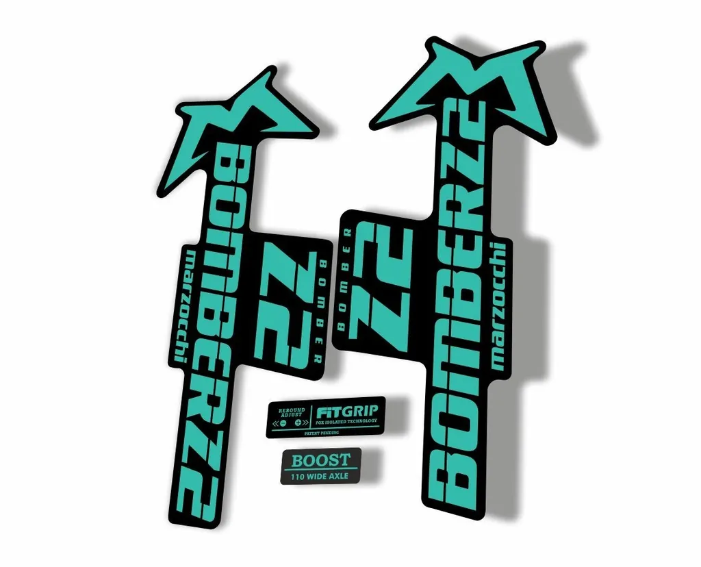 Marzocchi Bomber Z2 2020 Fork Suspension Sticker Decal Kit Adhesive Dolphin