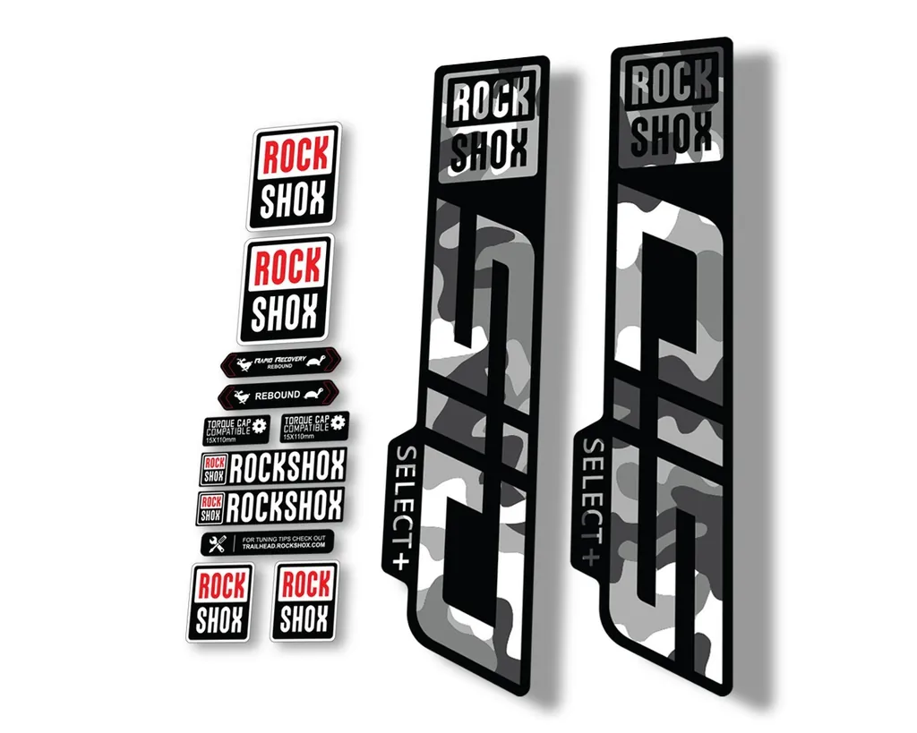 Rock Shox SID 2021 Select + (Plus) Mountain Bike Cycling Decal Sticker W. Camo