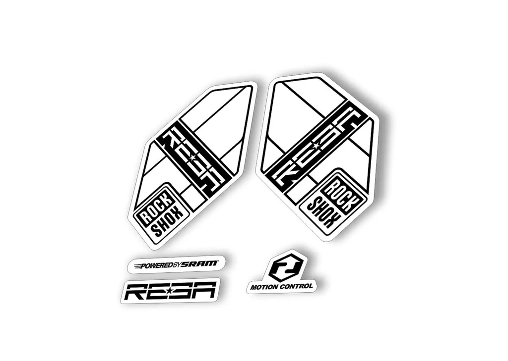 Rock Shox Reba 2012 Fork Decal Mountain Bike Cycling Sticker Adhesive White