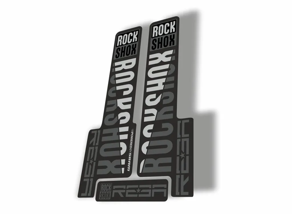Rock Shox REBA 2018 Fork Decal Mountain Bike Cycling Sticker Adhesive Gray