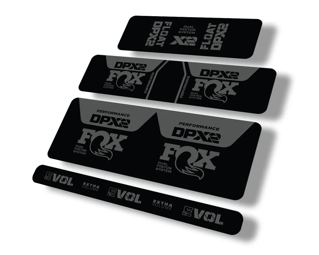 FOX Float DPX2 2021 Performance Rear Shock Suspension Sticker Decal Gray