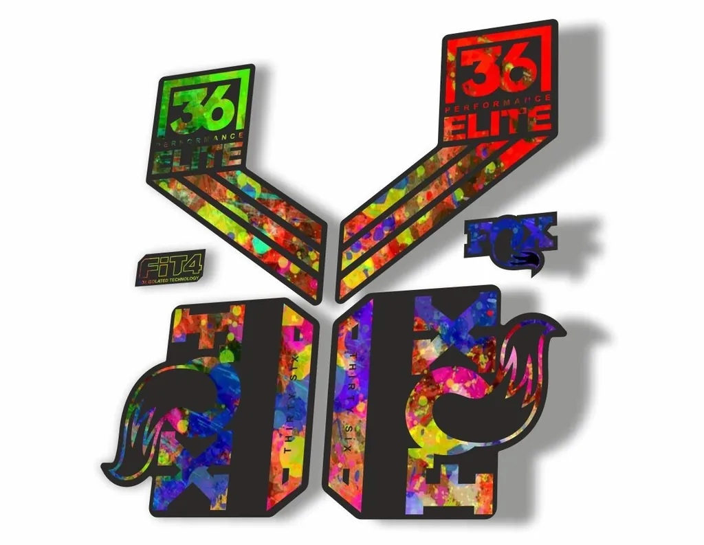 FOX 36 Elite Performance 2017-18 Fork Suspension Factory Decal Sticker Oil Slick