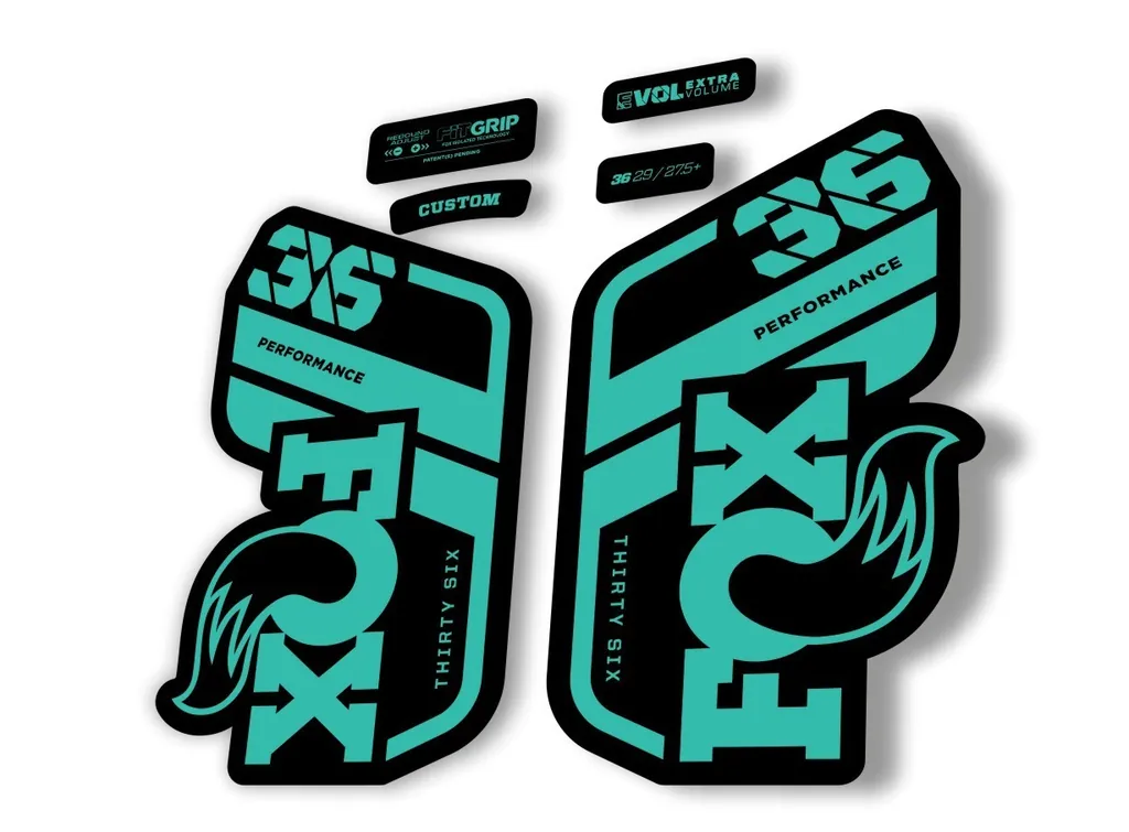 FOX 36 Performance 2021 Factory Fork Decals Suspension Sticker Dolphin