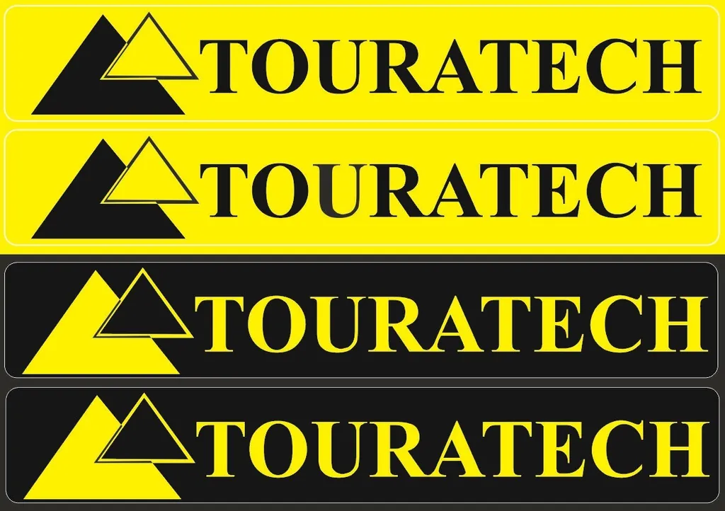 Touratech Case Box Fork Decals Inspire Sticker Graphic Set Vinyl Adhesive 4 Pcs