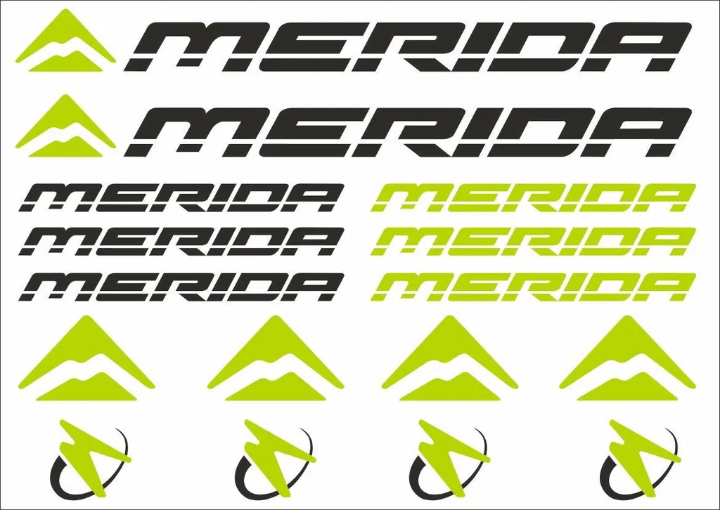 Bike Vinyl Sticker – Compatible with Merida Bicycles – White