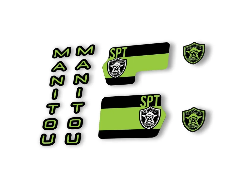 Manitou Circus Sport 2020 Fork Suspension Decal Kit Sticker Set Green