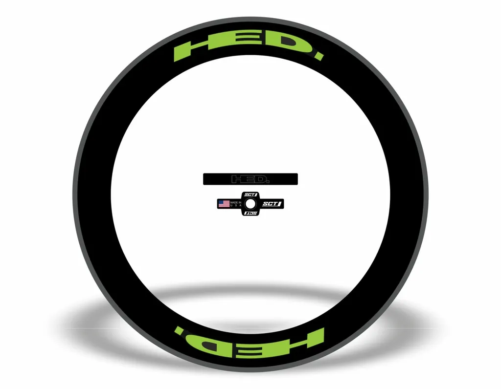 HED Jet 4 Rim Wheelset Decal Factory Sticker Vinyl Adhesive Green 12 Pcs