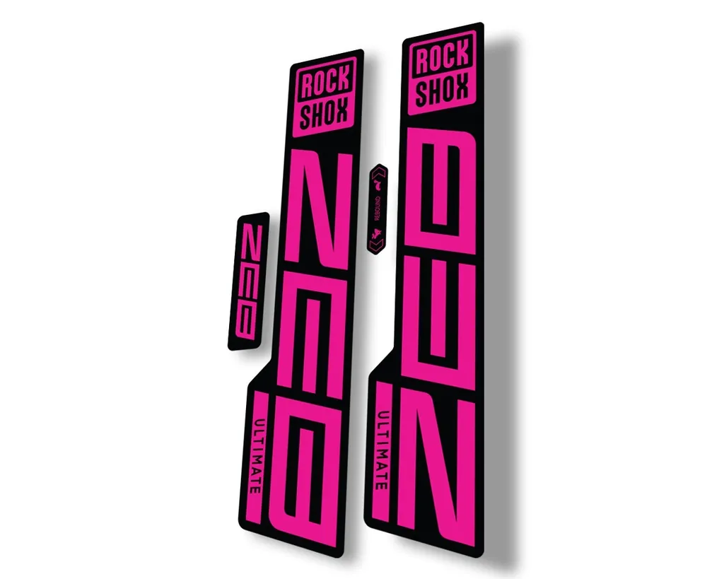 Rock Shox ZEB 2021 ULTIMATE Mountain Bike Cycling Decal Sticker Adhesive Pink