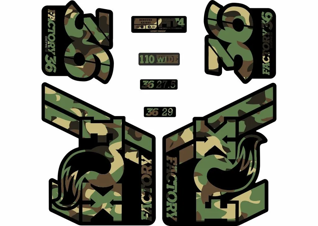 FOX 36 Float 2018-19 Forks Suspension Factory Decals Sticker Adhesive Camo