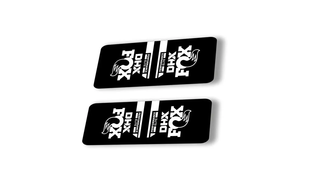 FOX DHX 2022 Performance Elite Rear Shock Suspension Sticker Decal White