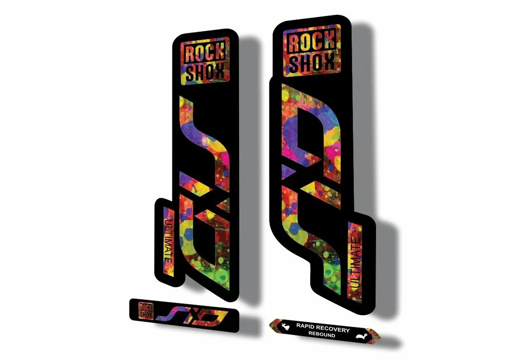 Rock Shox SID 2020 ULTIMATE Mountain Bike Cycling Decal Sticker Oil Slick