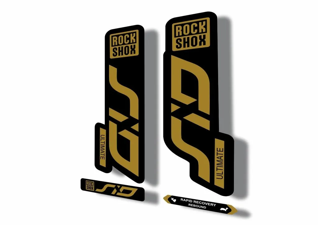 Rock Shox SID 2020 ULTIMATE Mountain Bike Cycling Decal Adhesive Sticker Gold