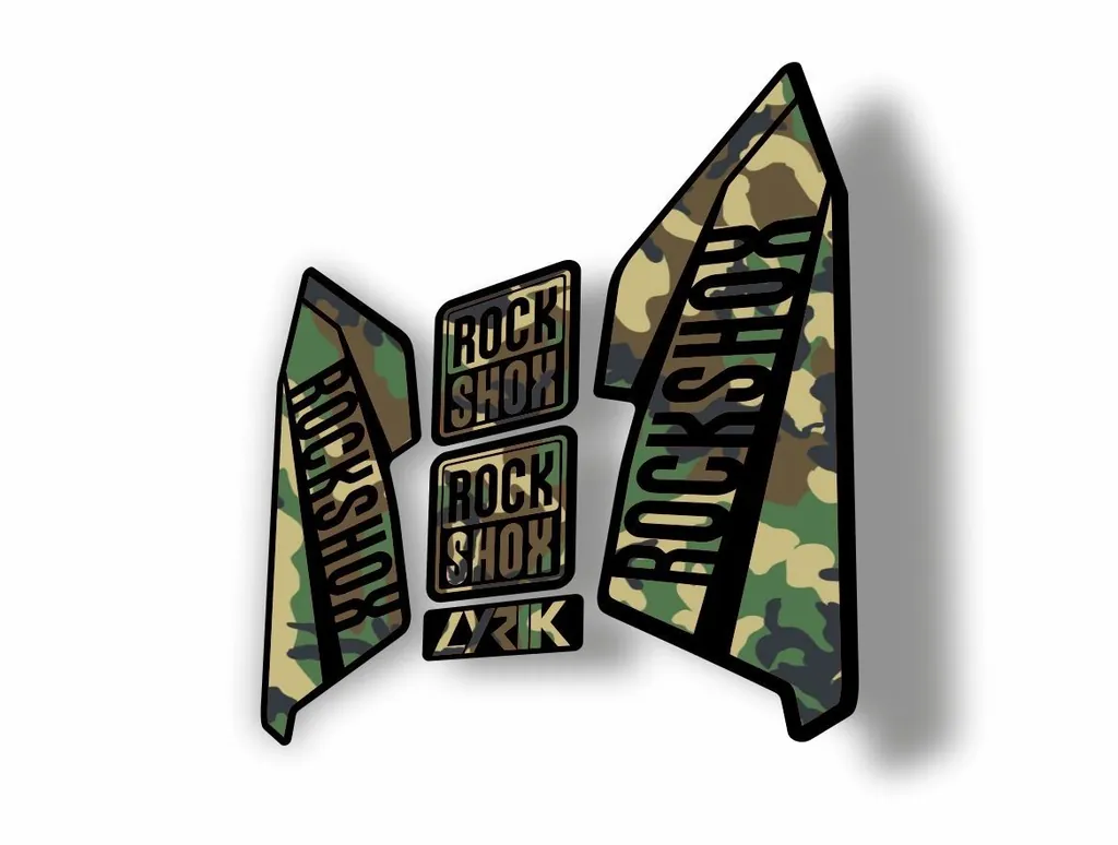 Rock Shox Lyrik 2016 Fork Decal Bike Cycling Sticker Camo