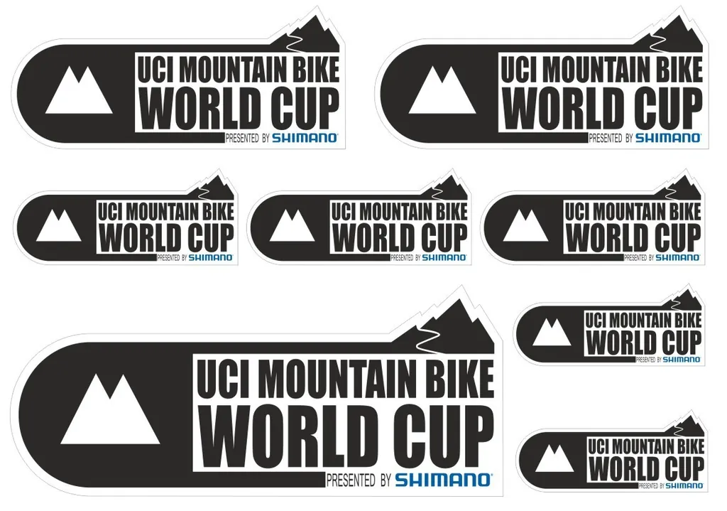 UCI WORLD CUP Custom Stickers For MTB Road Bike Frame Decals Adhesive 8 Pcs