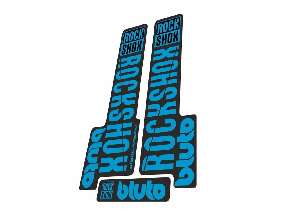 Rock Shox BLUTO 2018 Mountain Bike Cycling Decal Kit Sticker Blue