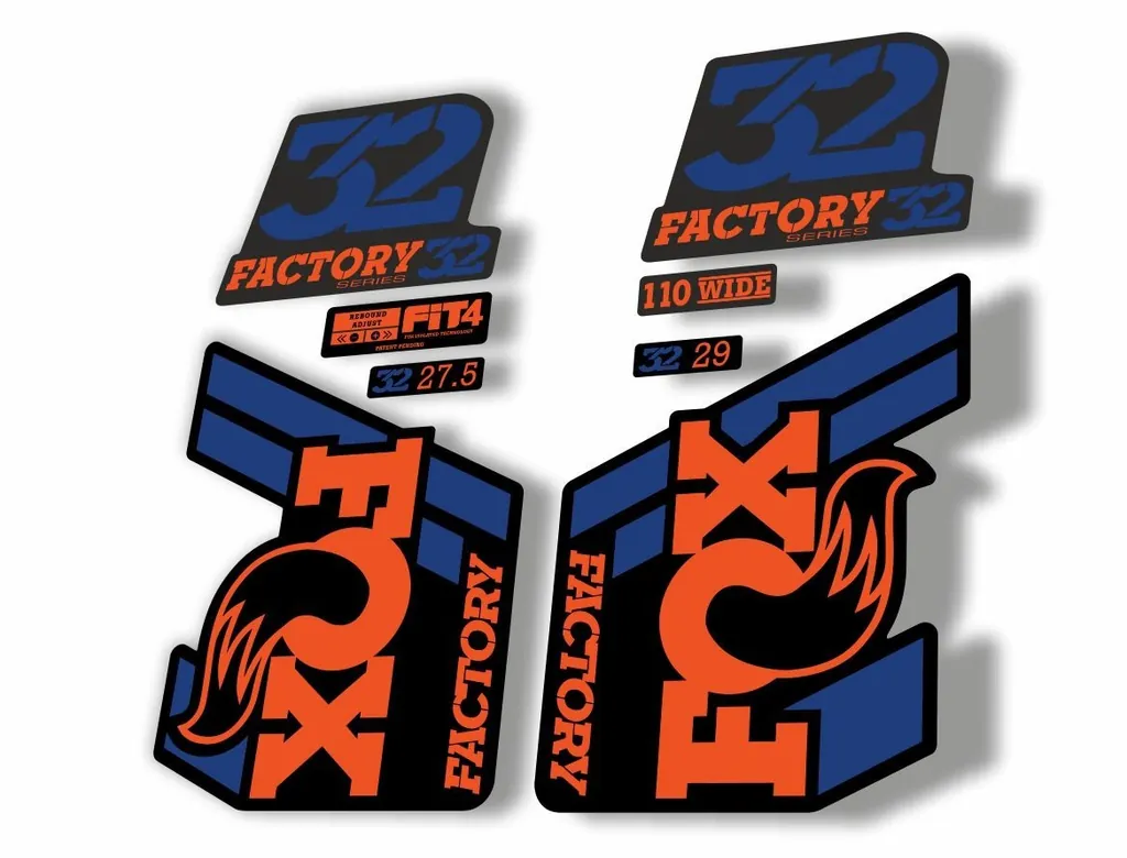FOX 32 Float 2018-19 Forks Suspension Factory Decal Sticker Adhesive Blue Orange