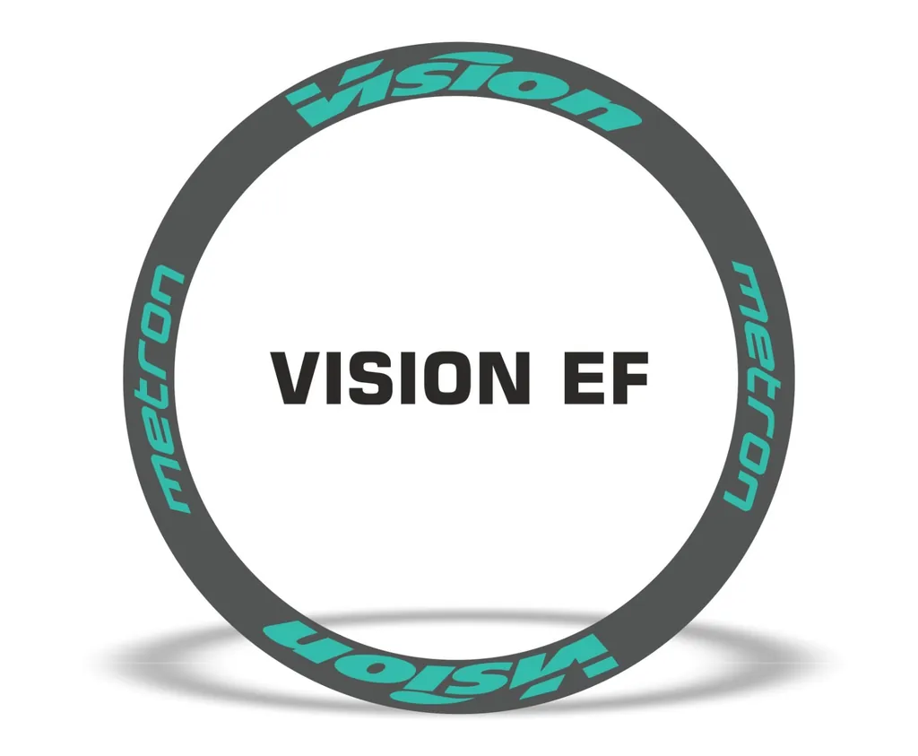 Vision Metron EF Road Bike Rim Decal Wheel Sticker Set Adhesive Dolphin