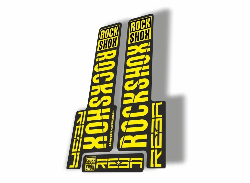 Rock Shox REBA 2018 Fork Decal Mountain Bike Cycling Sticker Adhesive Yellow