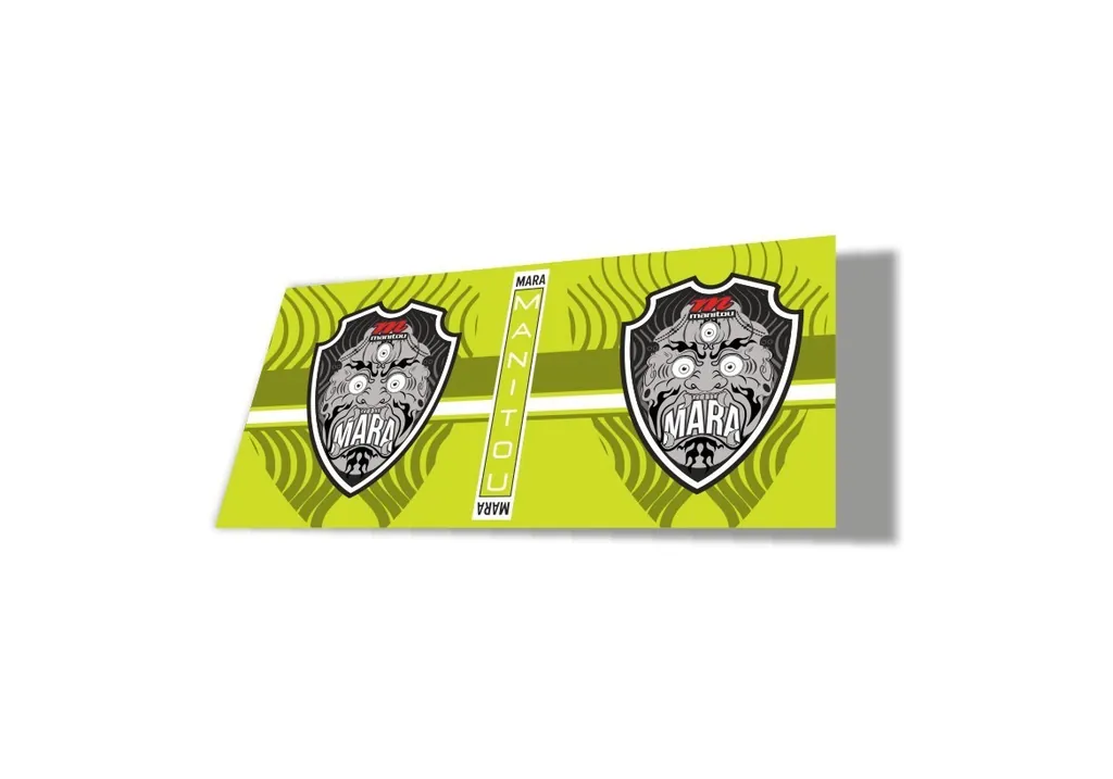Manitou Mara 2020 Rear Shock Suspension Factory Sticker Decal Lime Green