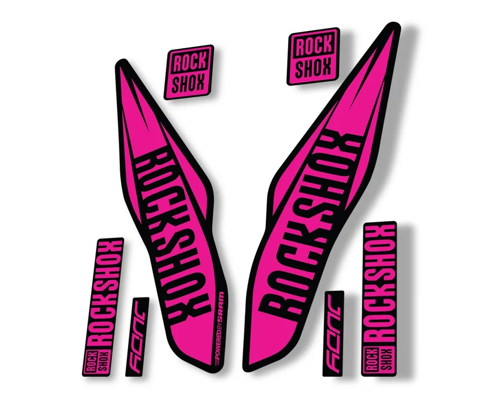 Rock Shox Judy 2017 Fork Decal Bike Cycling Sticker Adhesive Pink