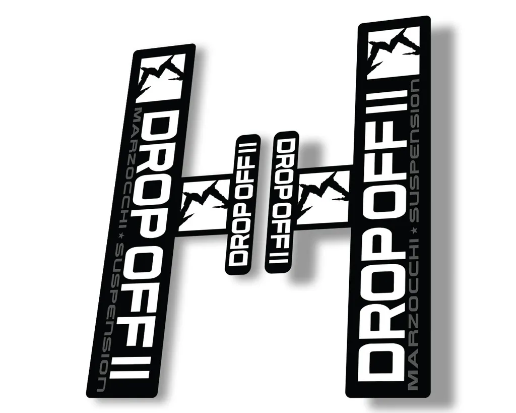 Marzocchi Drop Off II 2 2006 Fork Suspension Sticker Decal Kit Adhesive White