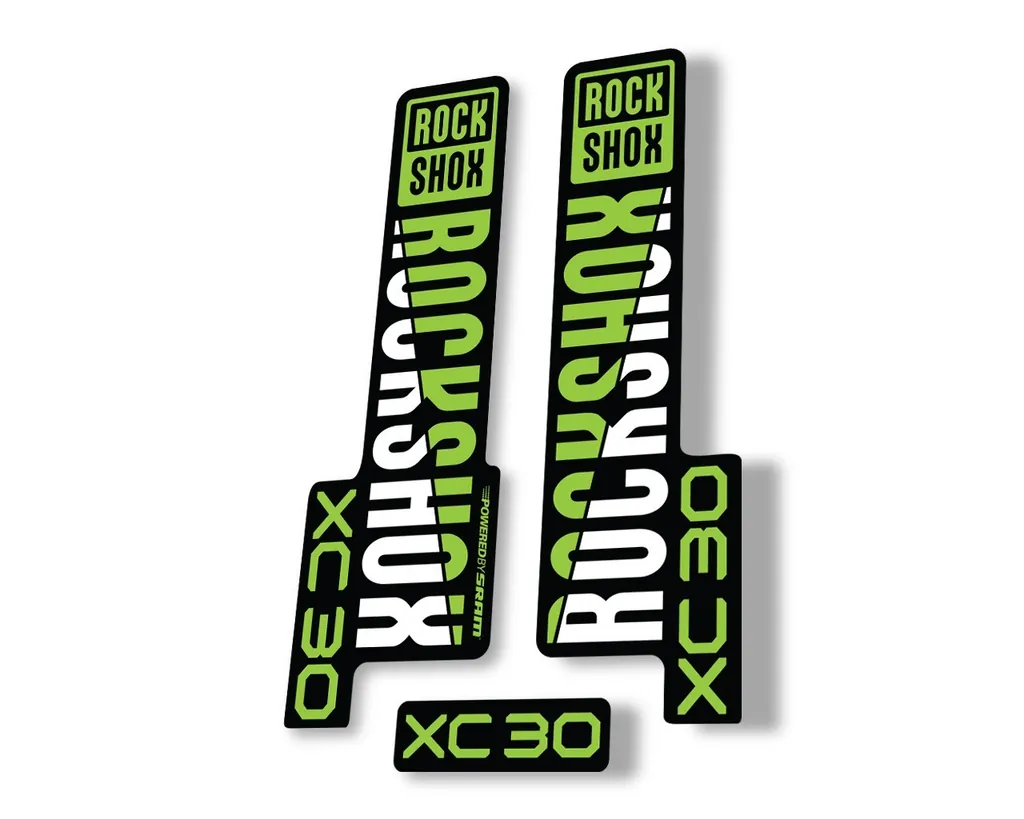 Rock Shox XC 30 2020 Fork Decal Mountain Bike Cycling Sticker Adhesive Green