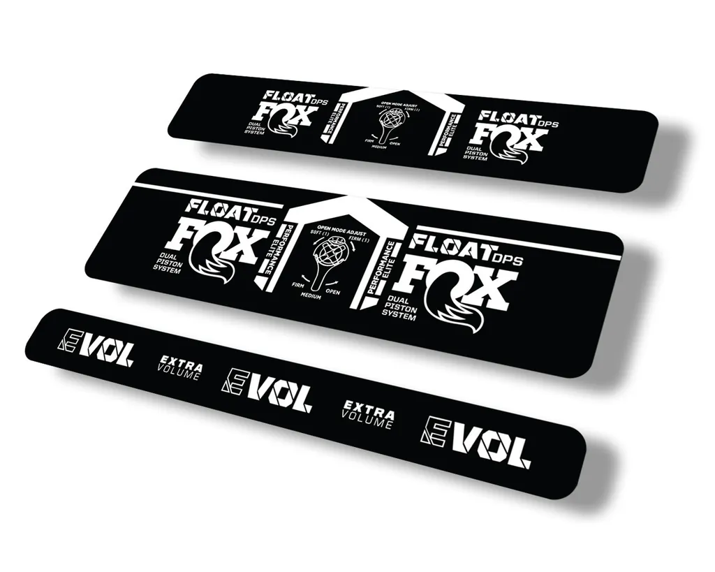 FOX Float DPS 2021 Performance Elite Rear Shock Suspension Sticker Decal White