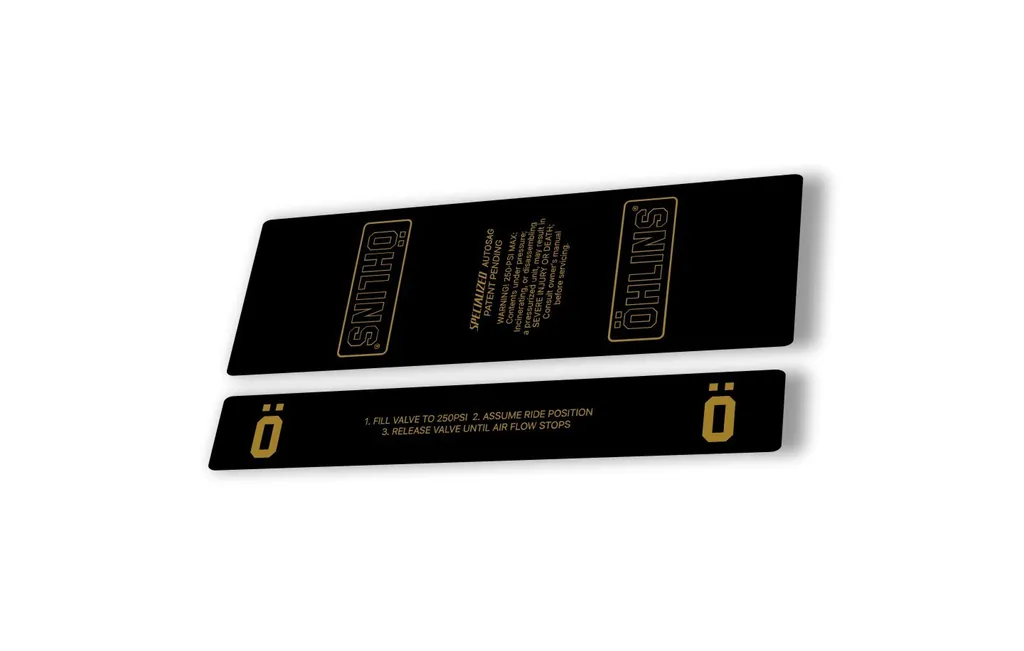 Ohlins STX22 Rear Shock Decal Mountain Bike Cycling Sticker Adhesive Gold
