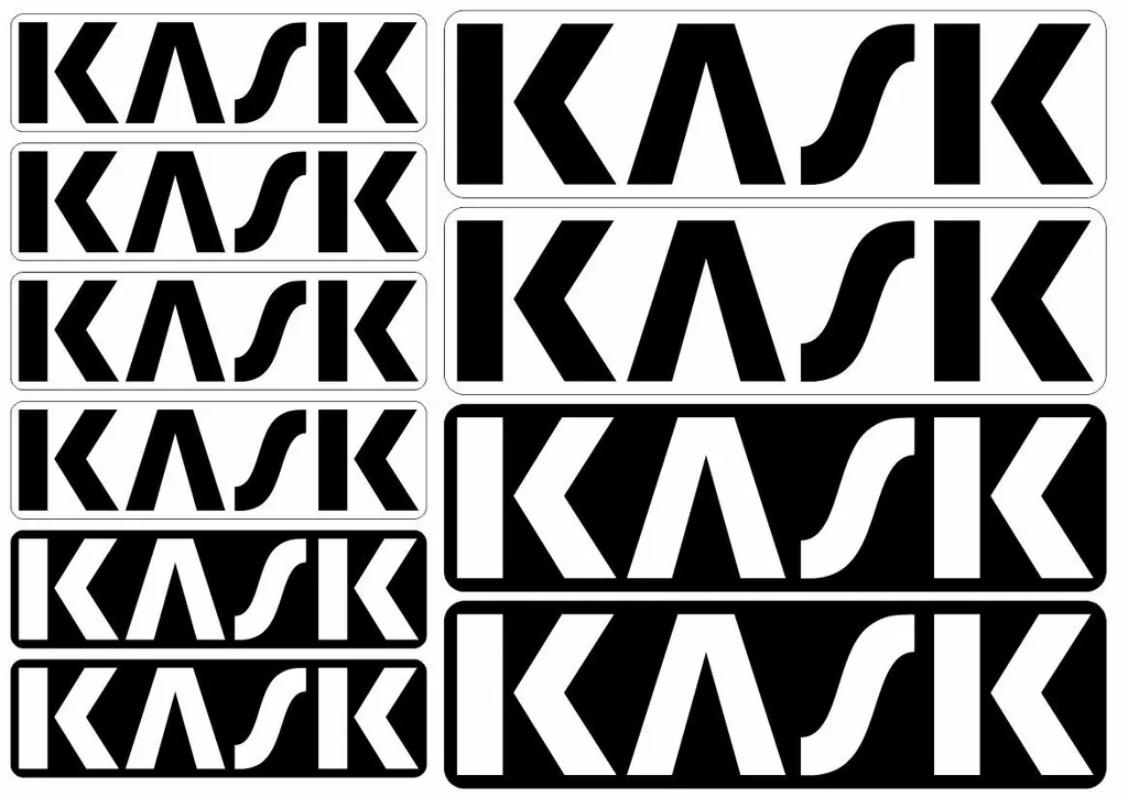 KASK Helmet Decal Set Sticker Vinyl Graphic Logo Adhesive Kit Aufkleber 10 Pcs