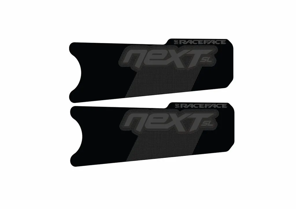 Race Face Next SL Crank Decals Set Sticker Mountain Bike Adhesive Stealth Black